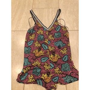 NWT Zara Trafaluc Women’s Floral Print Romper Size S
